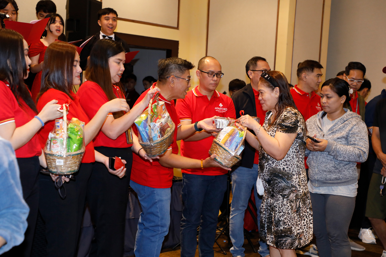 WRCM Officers giving gifts