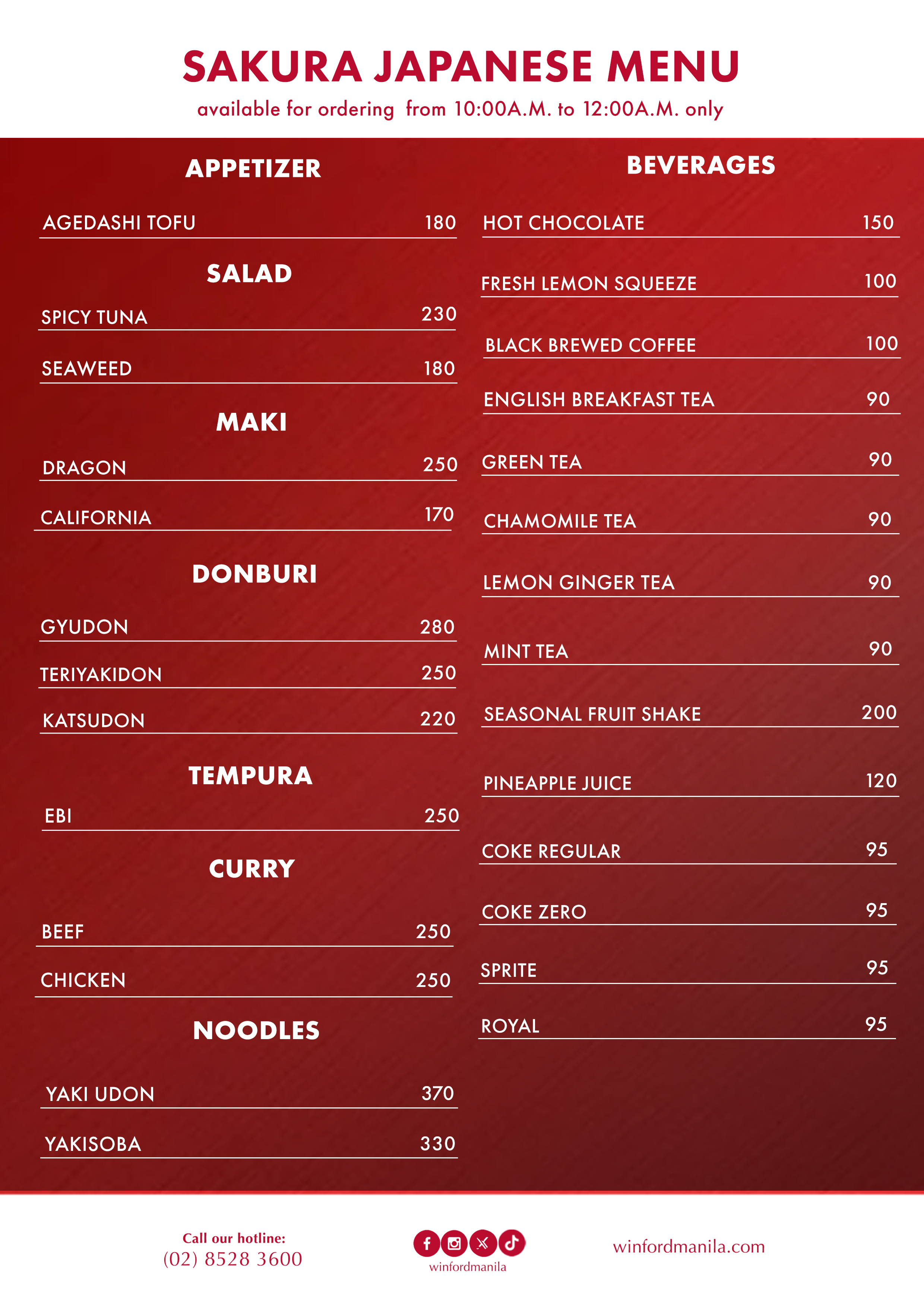 Menu page 5
